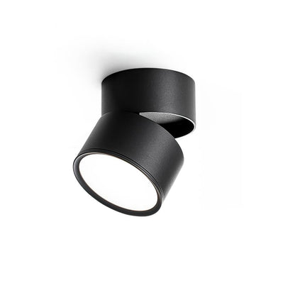 Black ceiling light fixture on a white background