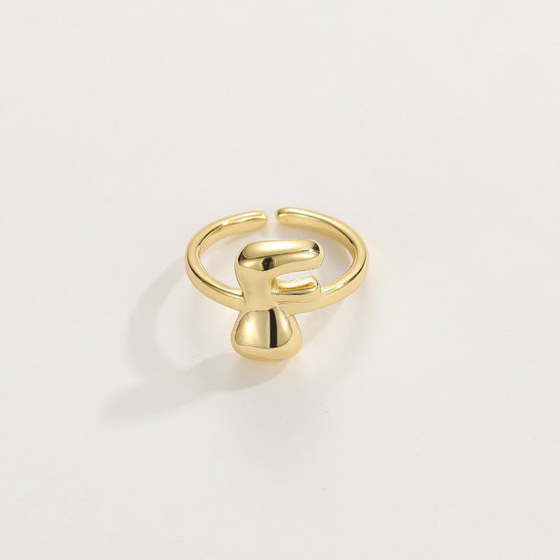 Personalized Fun Alphabet Initial Ring
