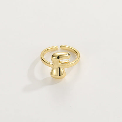 Personalized Fun Alphabet Initial Ring