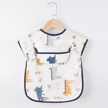 Cute Baby Bib Apron with Handy Pockets