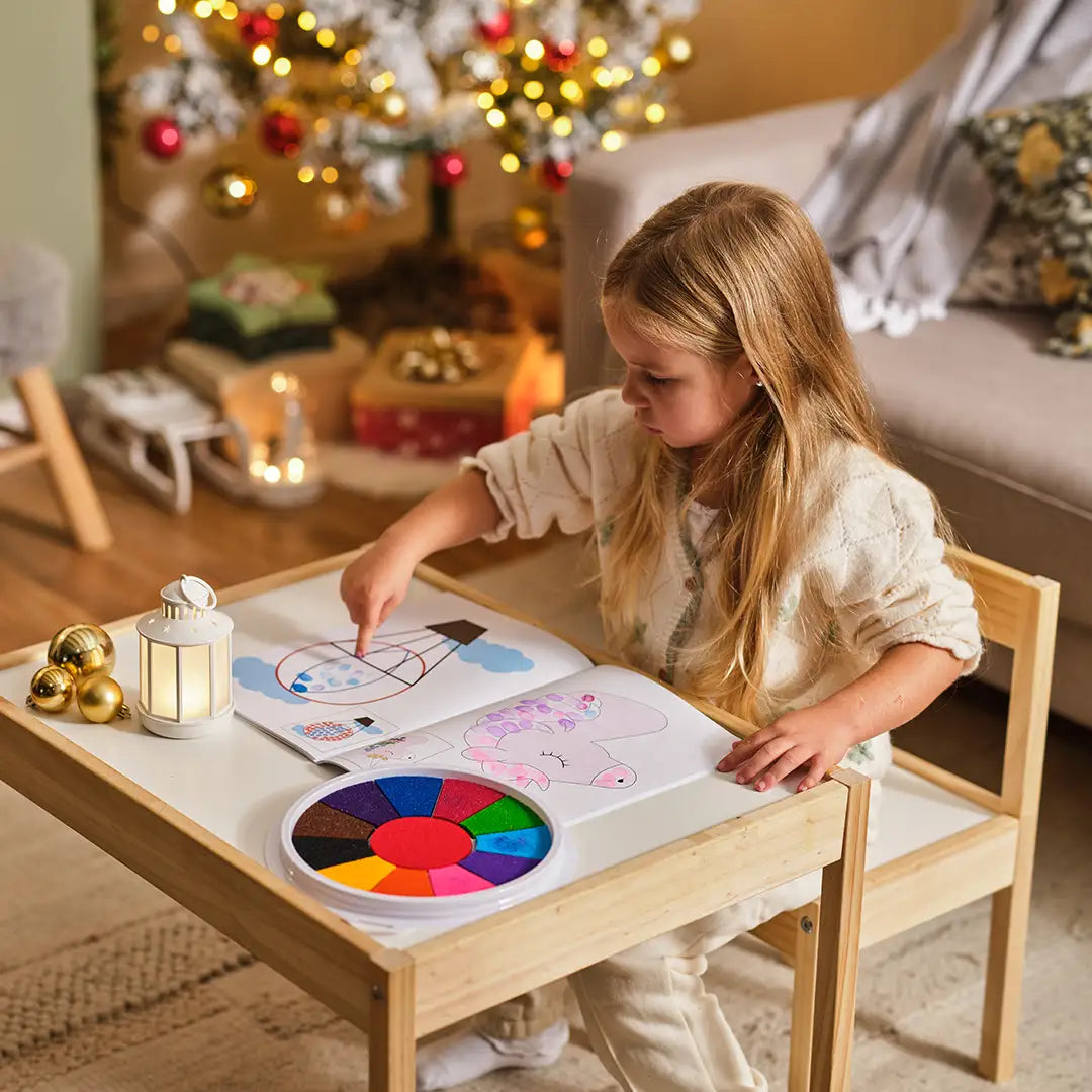 Fun Kids Painting Book with 12 Vibrant Colors - Halri