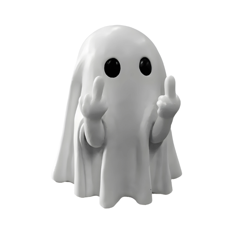 Simple White Ghost Decoration - Halri