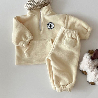 Soft Baby Fleece Hoodie Set