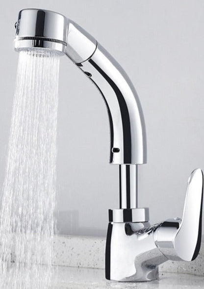 FlexiStream Adjustable Bathroom Faucet Pull-Out Chrome Finish