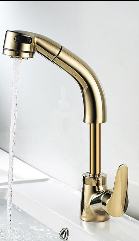FlexiStream Adjustable Bathroom Faucet Pull-Out Chrome Finish