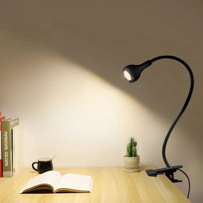 Portable LED Desk Reading Light with Adjustable Arm