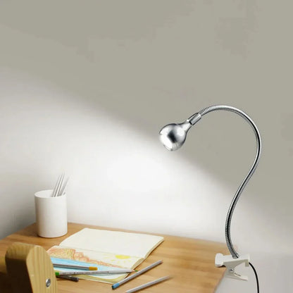 Portable LED Desk Reading Light with Adjustable Arm