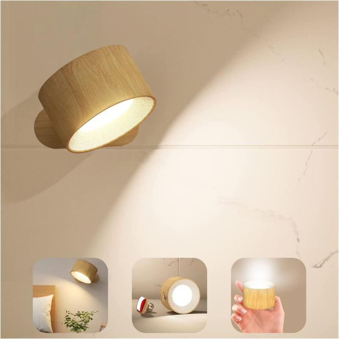 Flexible LED Wall Light with 360 Degree Rotation
