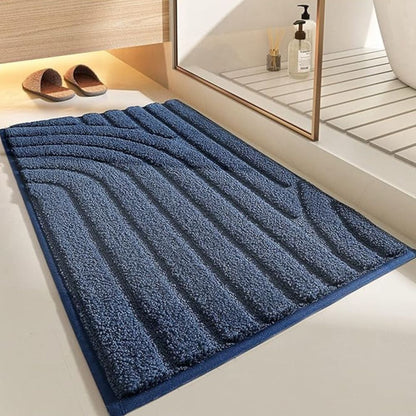 Plush Bathroom Mat - Soft, Absorbent, Grip Bottom