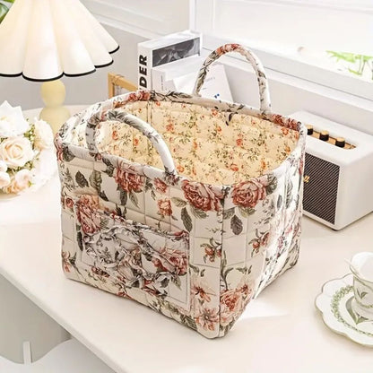 Pretty Fabric Storage Basket for Home Decor