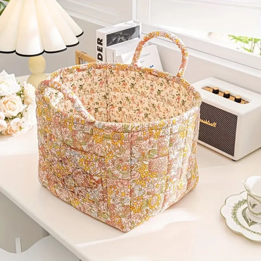 Pretty Fabric Storage Basket for Home Decor