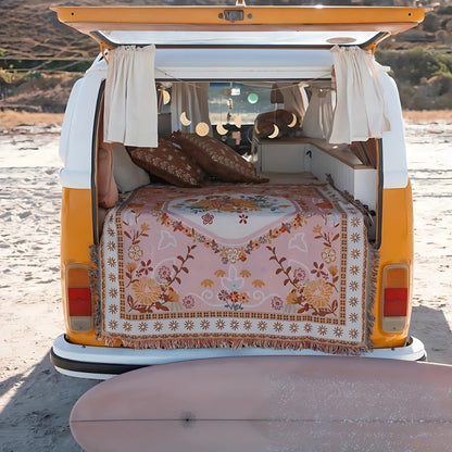 Colorful Outdoor Blanket - Plush Garden Throw