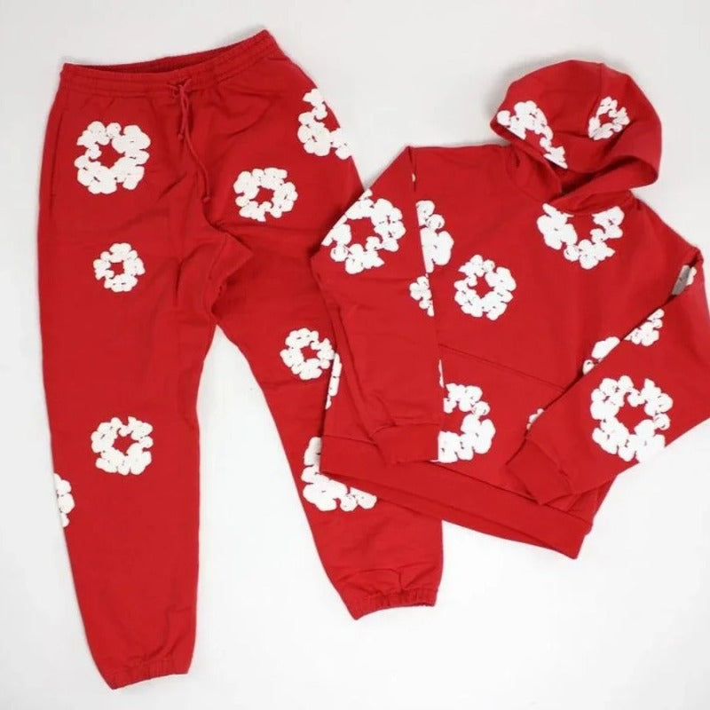 Casual Floral Unisex Jogger Suit