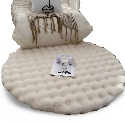Plush Round Fuzzy Non-Slip Welcome Mat