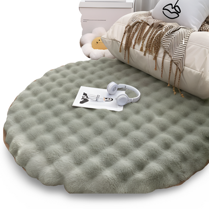 Plush Round Fuzzy Non-Slip Welcome Mat