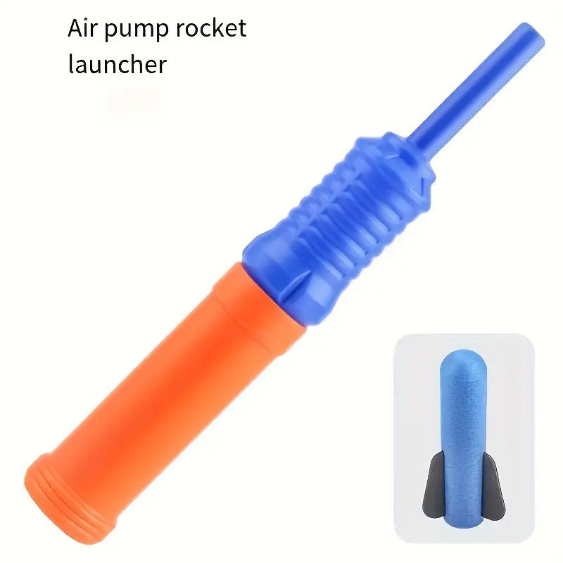 Foam Rocket Launcher Toy, Shoots Up to 50 Feet, Compact & Portable, Safe for Ages 3+