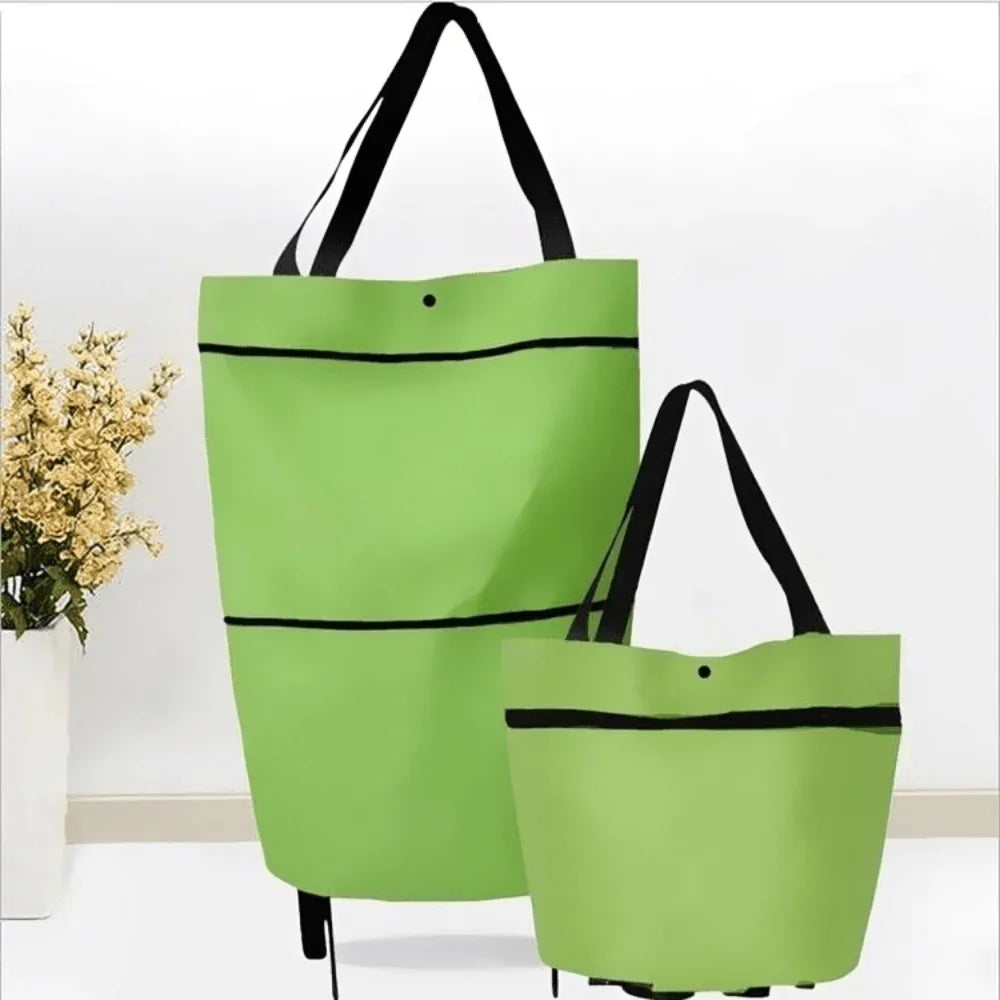 Portable Reusable Cart Bag with Wheels - Halri
