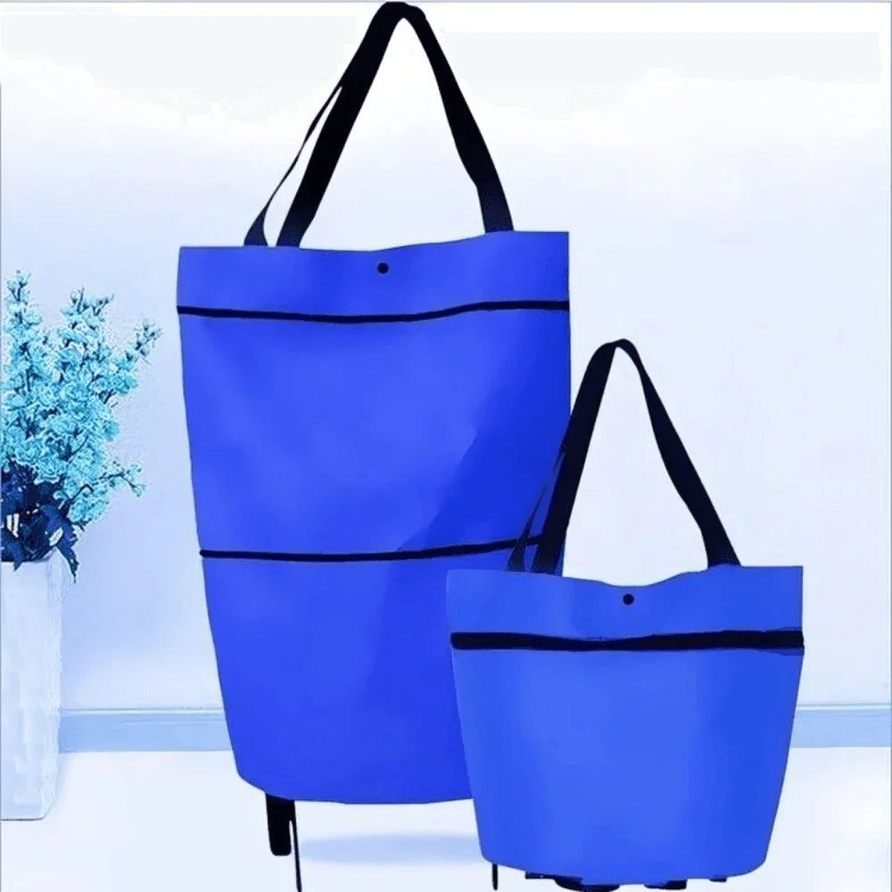 Portable Reusable Cart Bag with Wheels