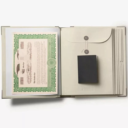 Practical File Folder Binder with Expandable Storage Pockets