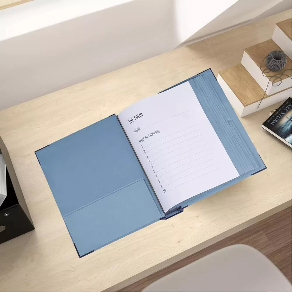 Practical File Folder Binder with Expandable Storage Pockets