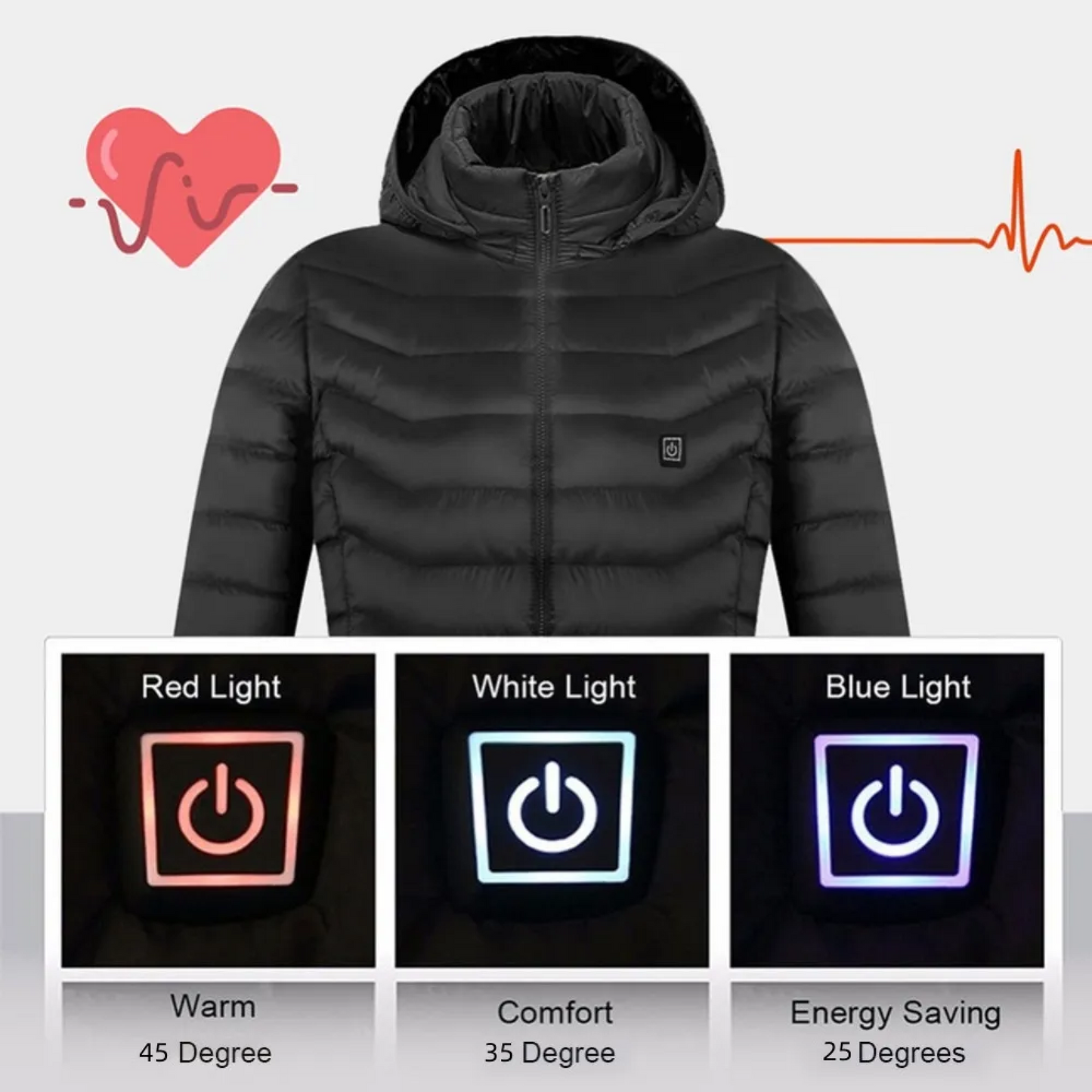 Warm Insulated Electric Jacket for Men and Women