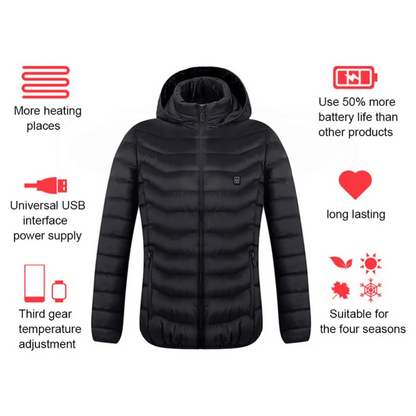 Warm Insulated Electric Jacket for Men and Women