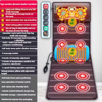 Relaxing Heated Massage Mat with Shiatsu Function