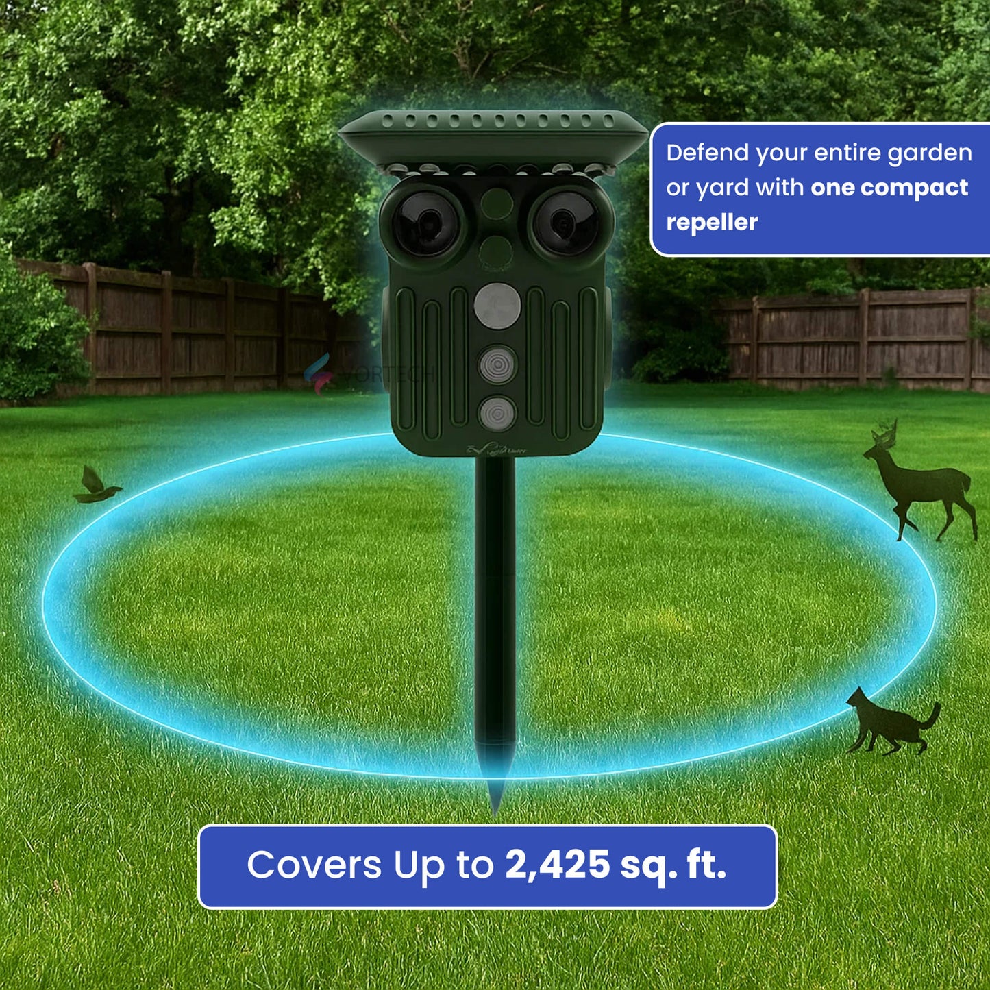 Outdoor Solar Deer Deterrent | Waterproof and Adjustable