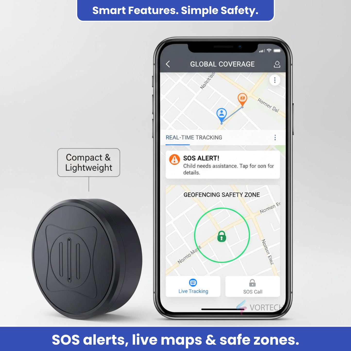 Kids GPS Tracking Backpack Locator