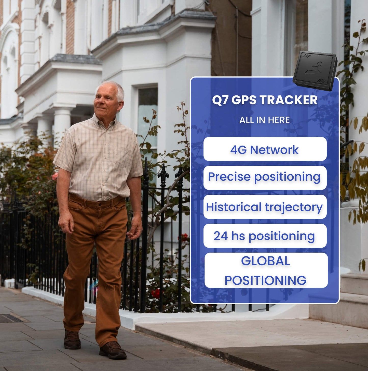 Easy GPS Tracker for Elderly with Fall Alerts