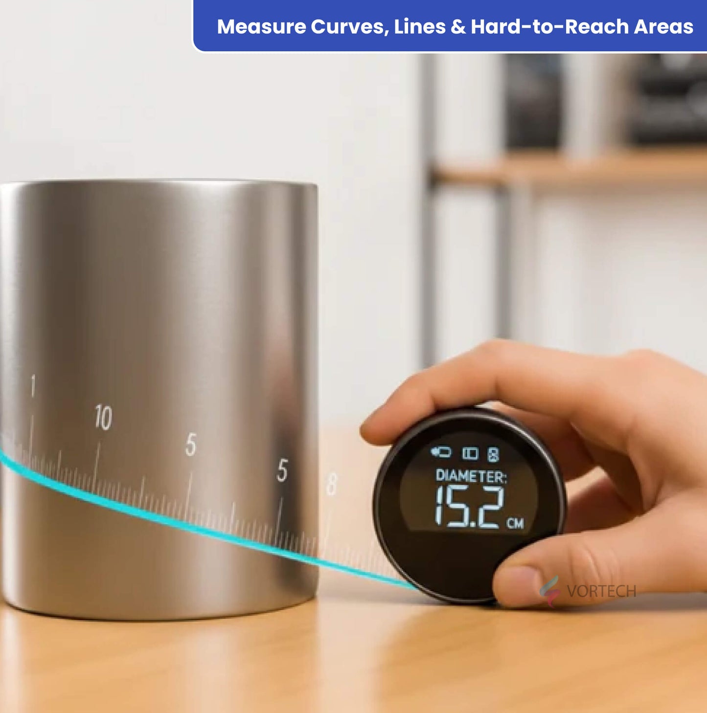 Precise Digital Ruler with LCD Screen