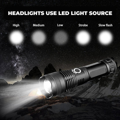 Bright Portable Rechargeable LED Flashlight