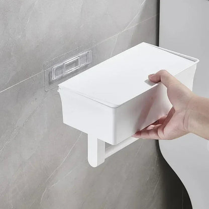 Easy Install Toilet Paper Holder with Shelf