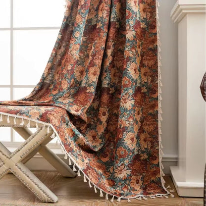 Classic European Floral Pattern Curtain