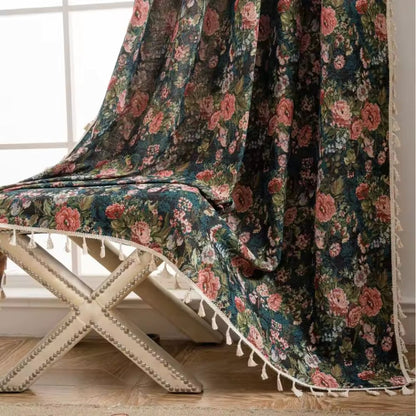 Classic European Floral Pattern Curtain