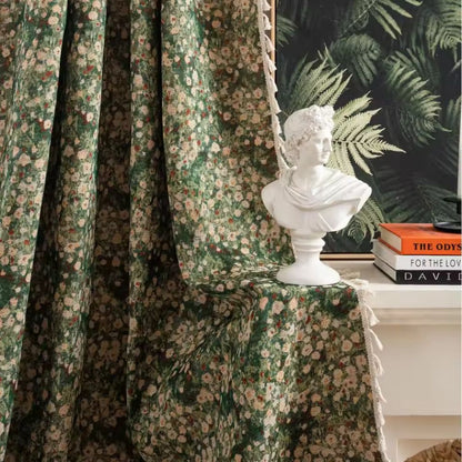Classic Elegant Flower Print Drapes - Halri