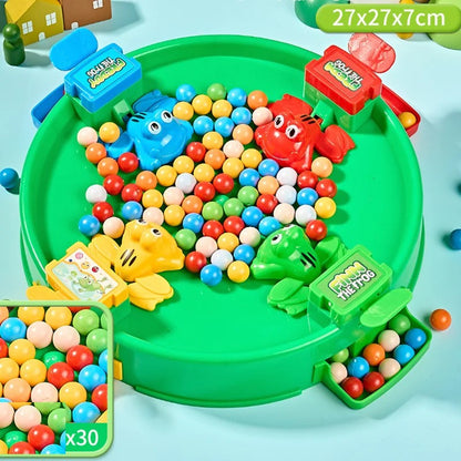 Frog Eating Bean Board Game with Interactive Play, Skill Development, Safe for Kids 3+