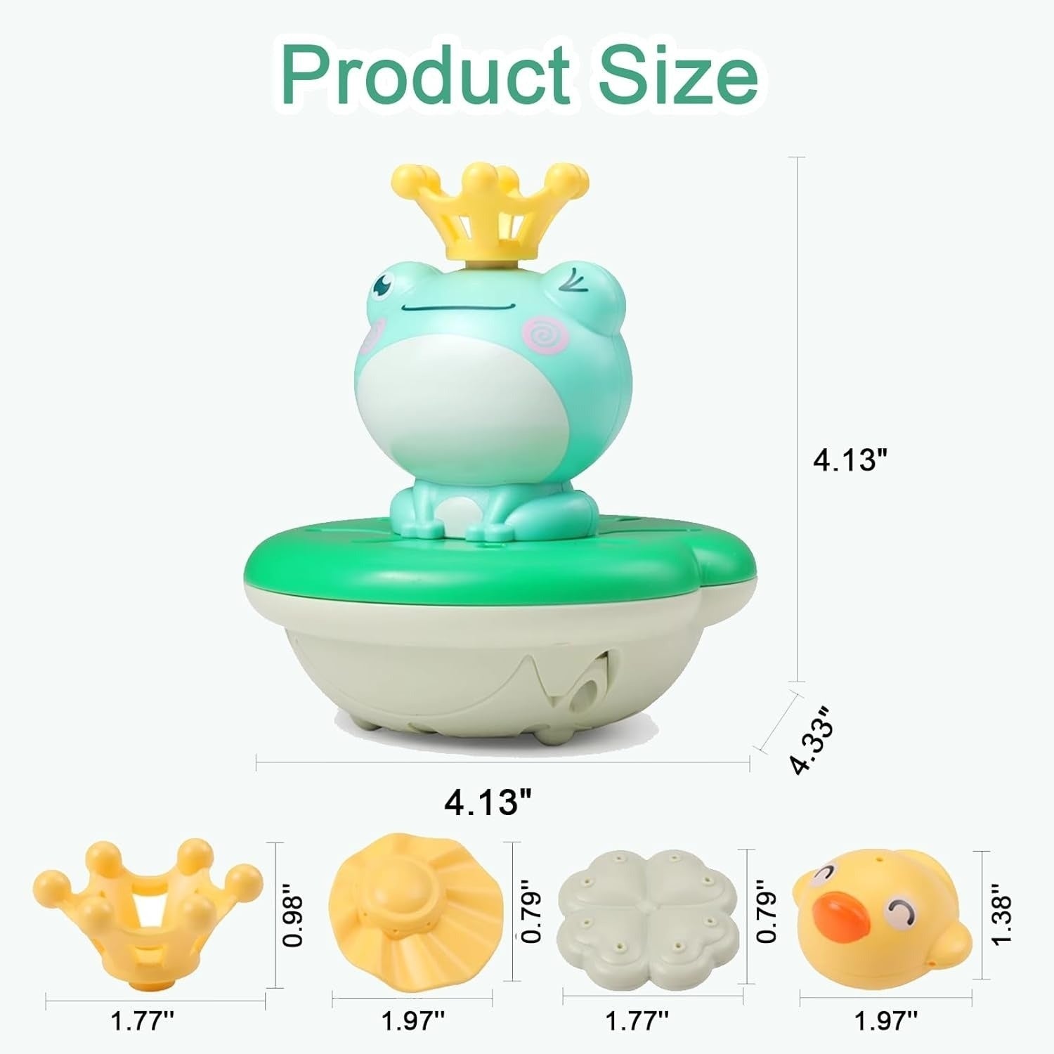 Frog Sprinkler Shower with Multiple Spray Nozzles – Compact, Portable and Safe for Ages 3+