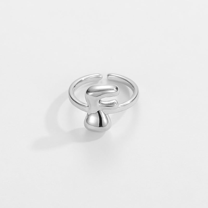 Personalized Fun Alphabet Initial Ring