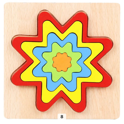 Fun Wooden Shape Puzzle for Kids