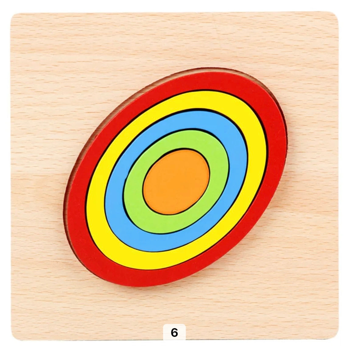 Fun Wooden Shape Puzzle for Kids