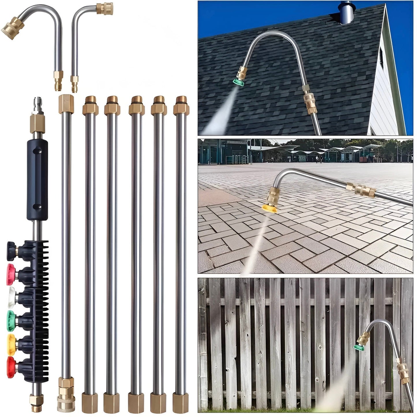 Heavy Duty 4000PSI Extendable Power Washer Wand - Halri