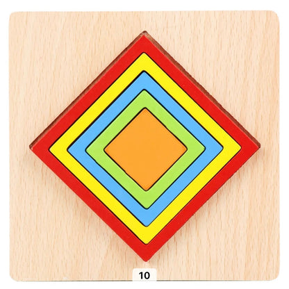 Fun Wooden Shape Puzzle for Kids