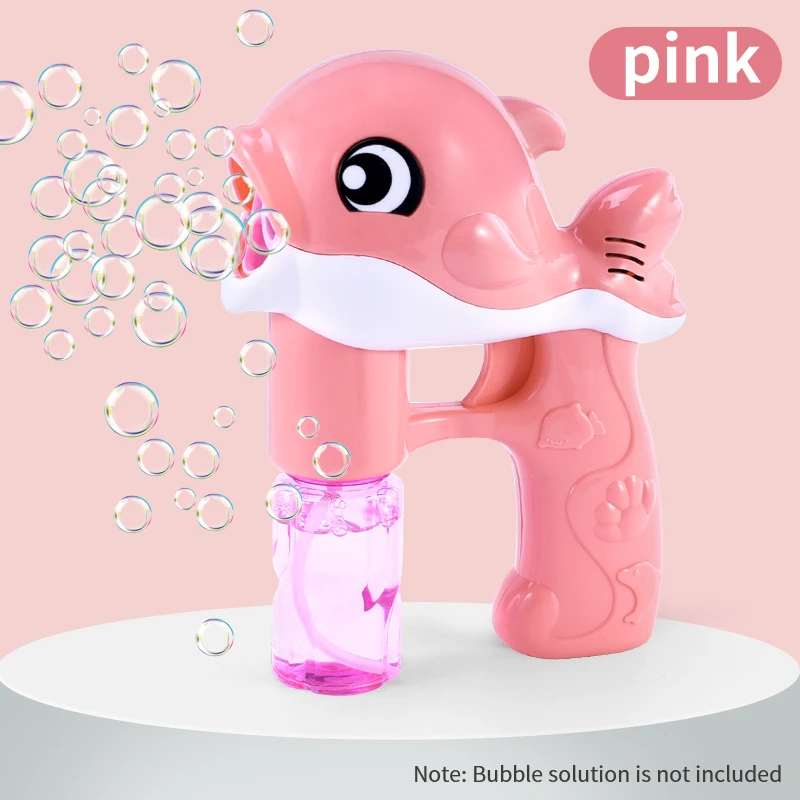 Fully Automatic Whale Bubble Gun Toy holds Music, Light - Bubble Outdoor Must-have - Safe for Ages 2+
