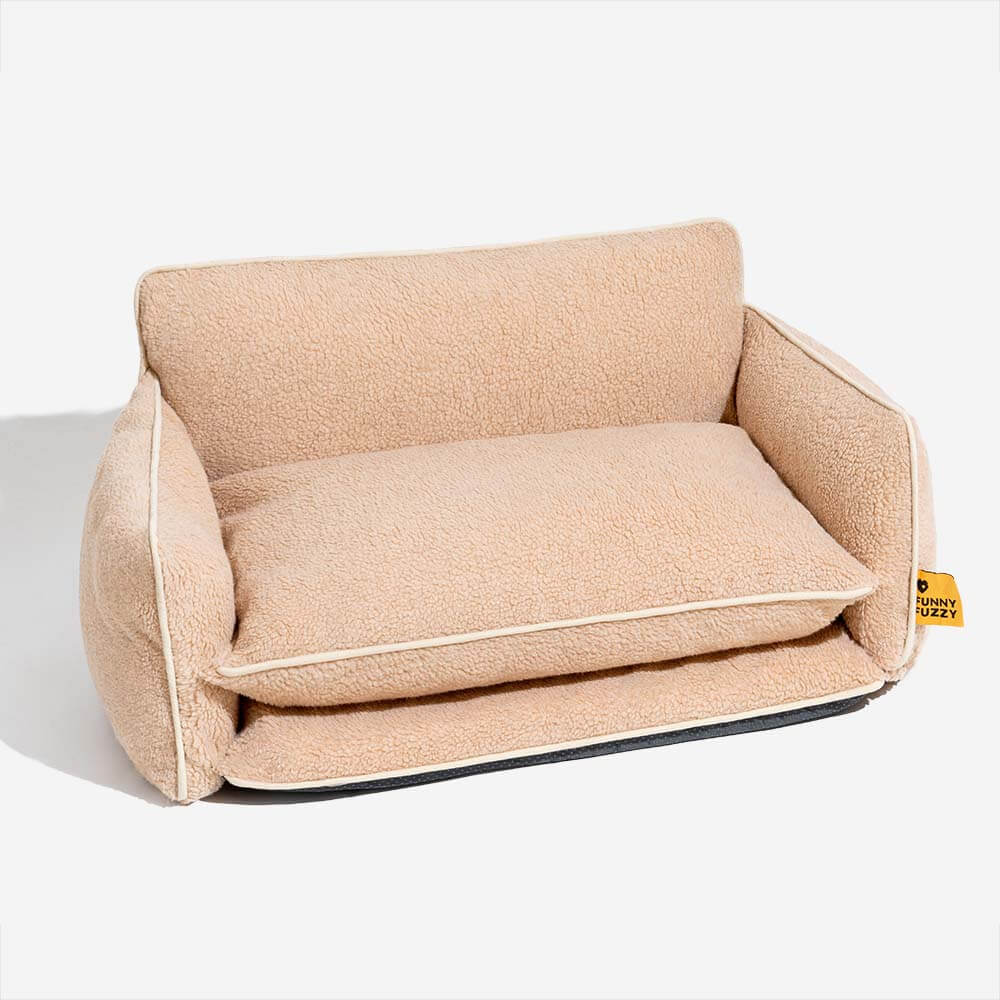 Plush Pet Fleece Couch Bed