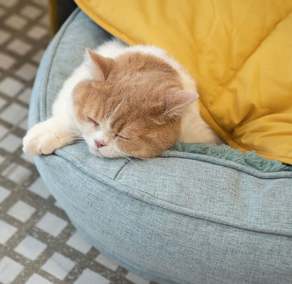 Pet Friendly Leaf Dog Blanket with Plush Bed