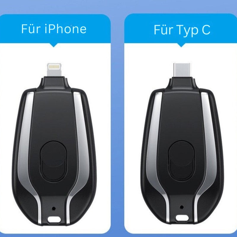 Compact Portable Keychain Battery 1500mAh Charger