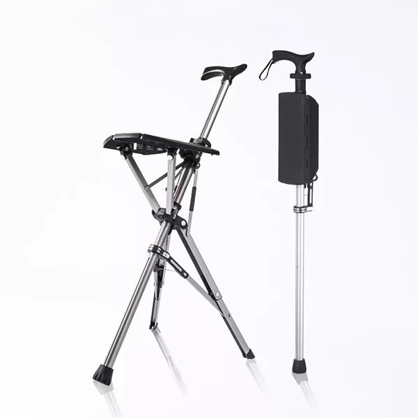 Folding Seat Cane Walking Stick - Befez