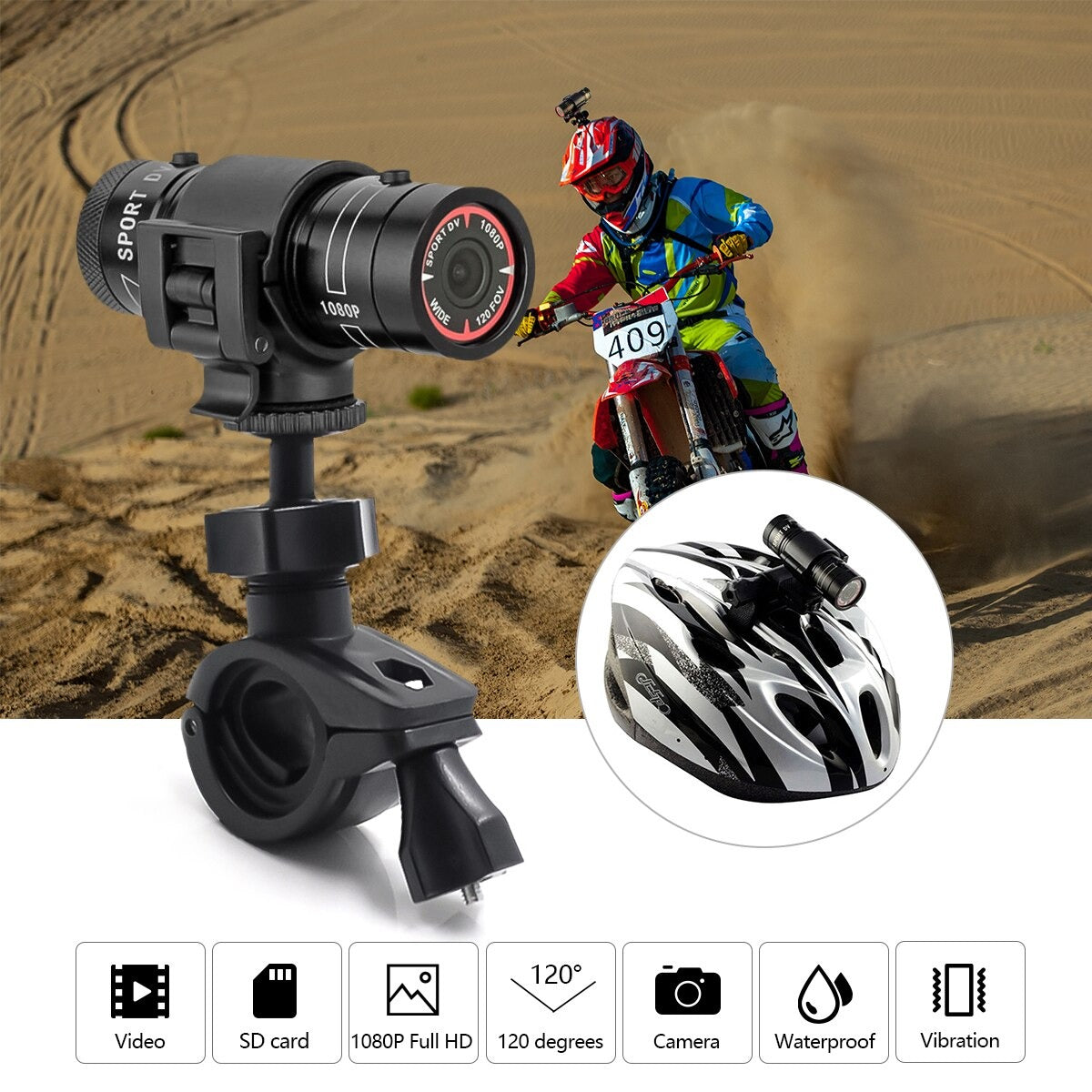 Motorcycle Bike Action Video Camera Mount