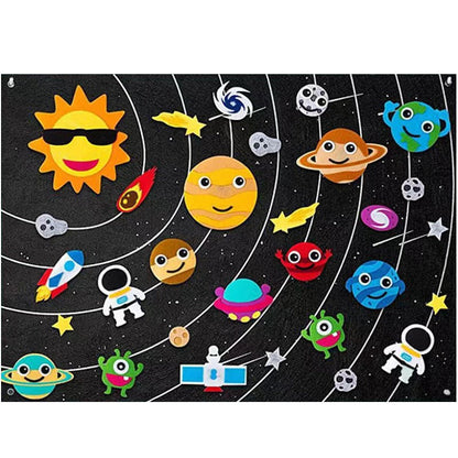 Colorful Felt Art Decoration